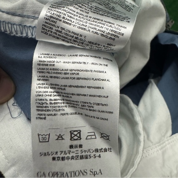 Armani Exchange Blue Flat Front Shorts - Picture 4 of 6